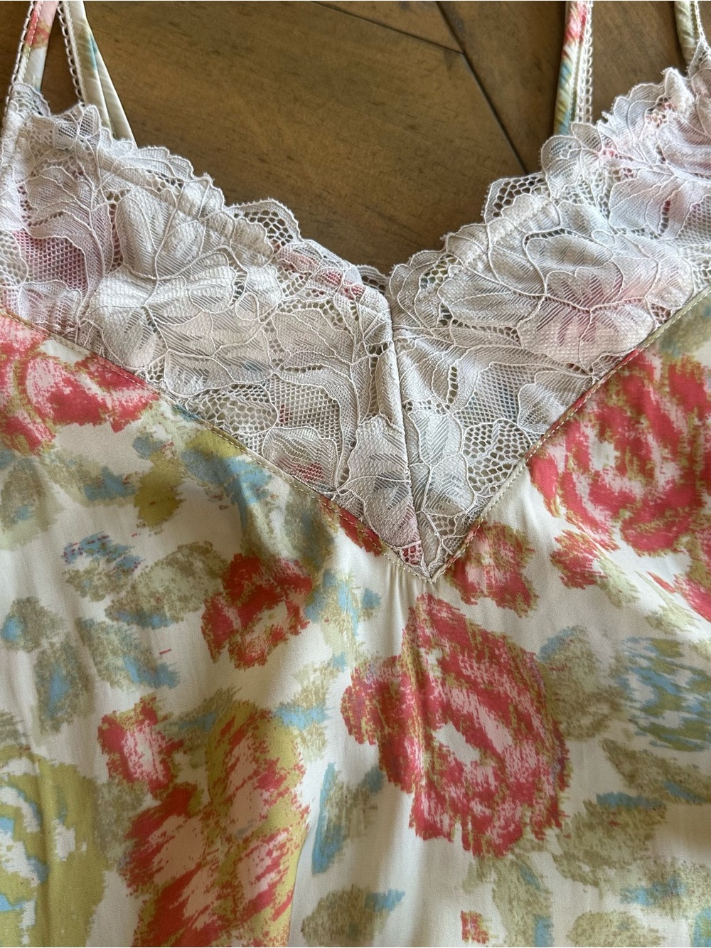 Free People FP Intimately First Date Floral Print Lace Maxi Slip Dress Womens S - Picture 6 of 9